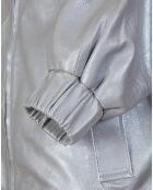 Veste en Cuir d'Agneau Lupita metallic