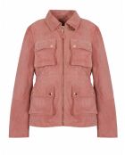 Veste en Velours de Cuir de Chèvre Marghi Vel incarnadin