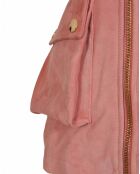 Veste en Velours de Cuir de Chèvre Marghi Vel incarnadin