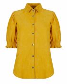 Chemise en Velours de Cuir de Chèvre Mirella Vel tournesol