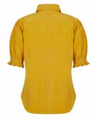 Chemise en Velours de Cuir de Chèvre Mirella Vel tournesol