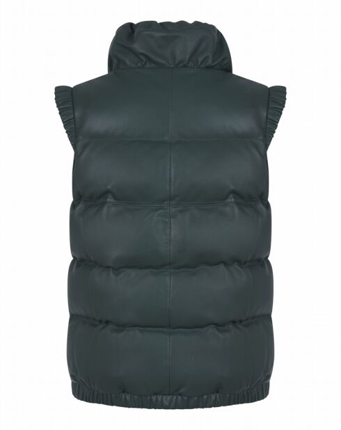 Gilet en Cuir d'Agneau Quebec chardon