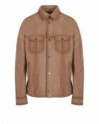 Chemise en Velours de Cuir de Chèvre Solal Vel sable