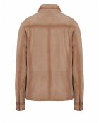 Chemise en Velours de Cuir de Chèvre Solal Vel sable