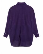 Chemise en Velours de Cuir de Chèvre Sonita Vel violette