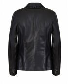 Veste en Cuir d'Agneau Tanis noire