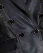 Veste en Cuir d'Agneau Tanis noire