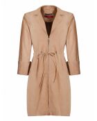 Robe en Cuir d'Agneau Kathelane Vel biscuit