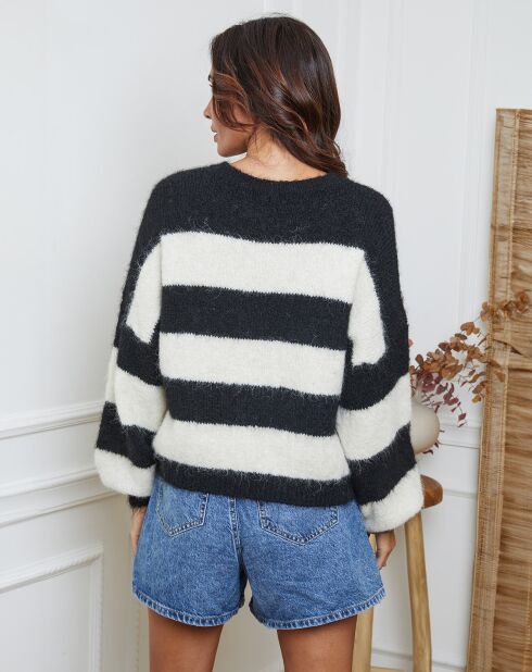 Pull Bech noir/ecru