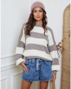 Pull Bech taupe/ecru