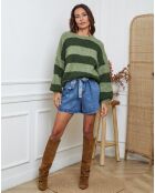 Pull Bech kaki/vert