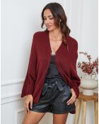 Gilet Enouka bordeaux