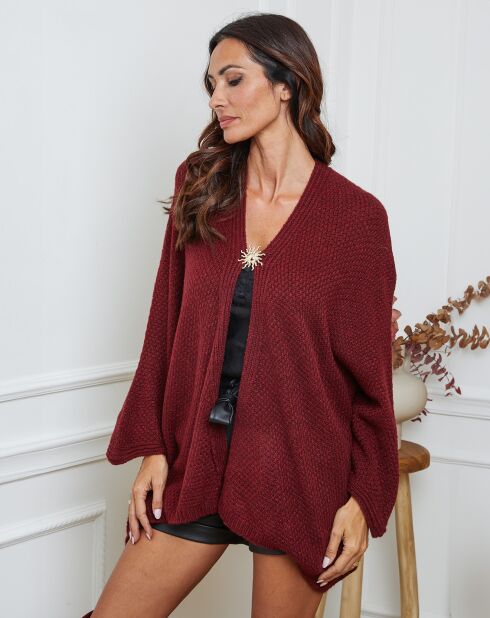 Gilet Enouka bordeaux