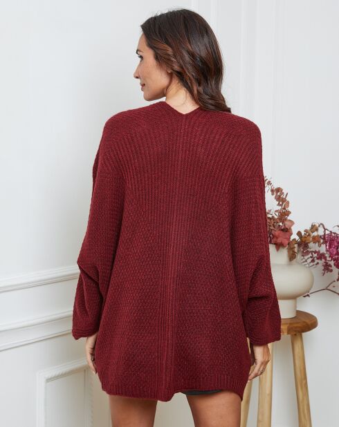 Gilet Enouka bordeaux