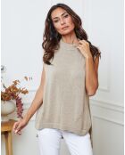 Pull en Laine mélangée Ernon taupe