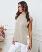Pull en Laine mélangée Ernon taupe