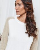 Pull en Laine mélangée Kaleis ecru/beige