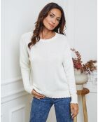 Pull en Laine mélangée Kedis ecru