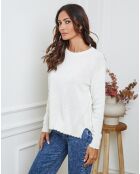 Pull en Laine mélangée Kedis ecru