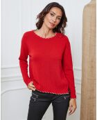 Pull en Laine mélangée Kedis rouge