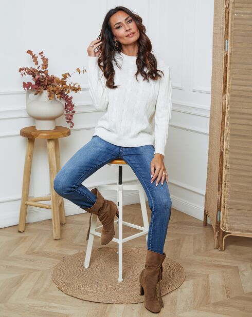 Pull en Laine mélangée Kirem ecru