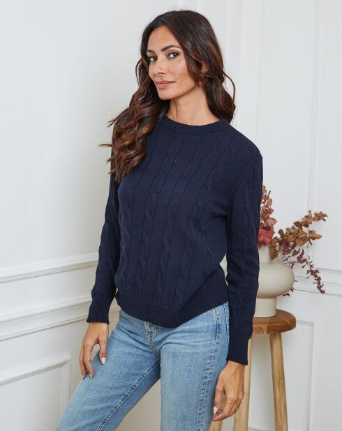 Pull en Laine mélangée Kirem marine