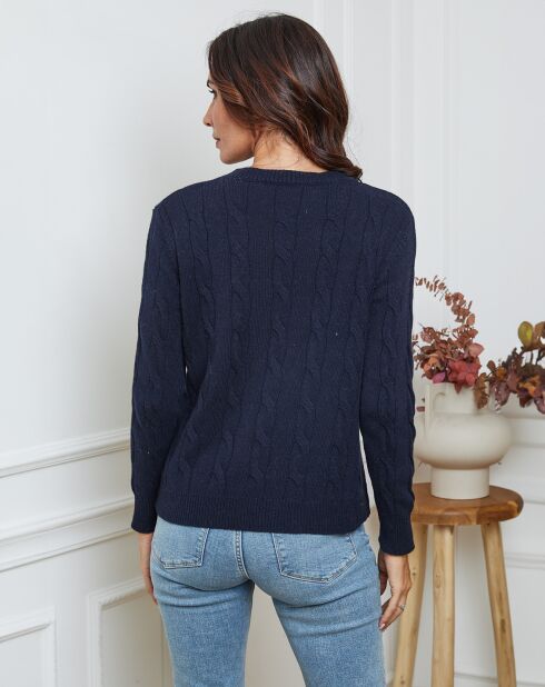 Pull en Laine mélangée Kirem marine