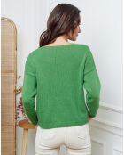 Gilet en Laine mélangée Kirem vert anis
