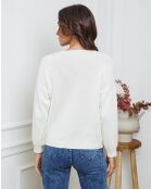 Gilet en Laine mélangée Laem ecru