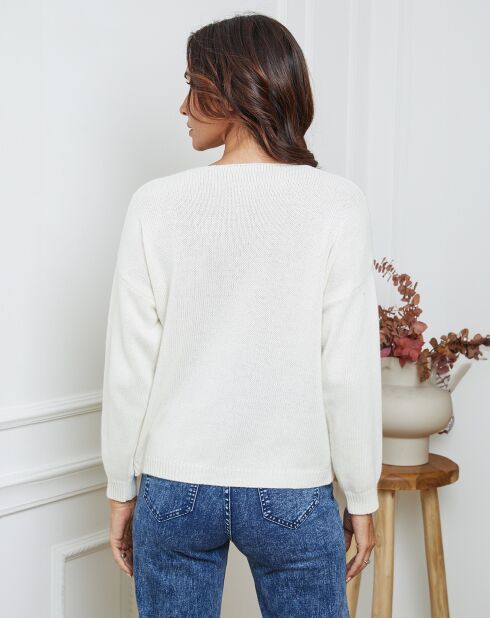 Gilet en Laine mélangée Laem ecru