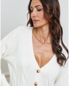 Gilet en Laine mélangée Laem ecru