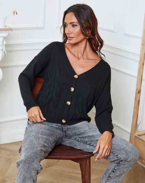 Gilet en Laine mélangée Laem noir