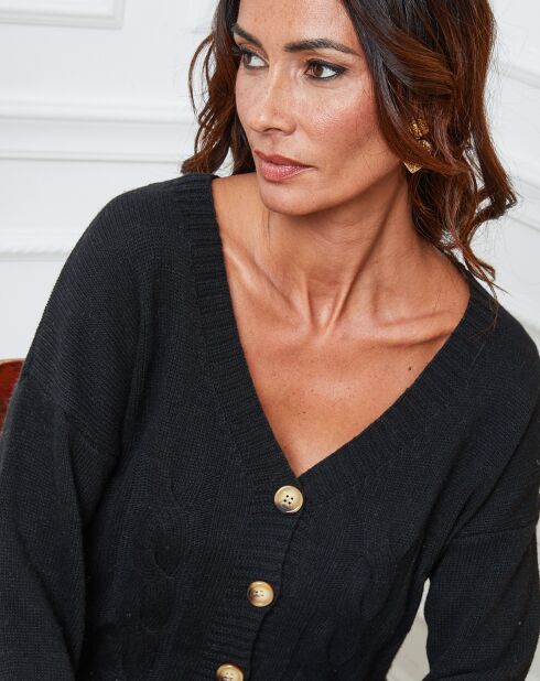 Gilet en Laine mélangée Laem noir