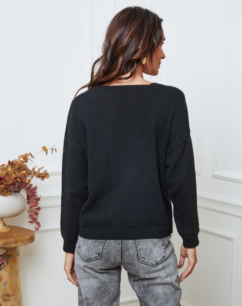 Gilet en Laine mélangée Laem noir