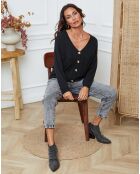 Gilet en Laine mélangée Laem noir