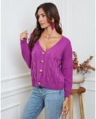 Gilet en Laine mélangée Laem parme