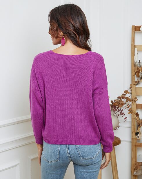 Gilet en Laine mélangée Laem parme