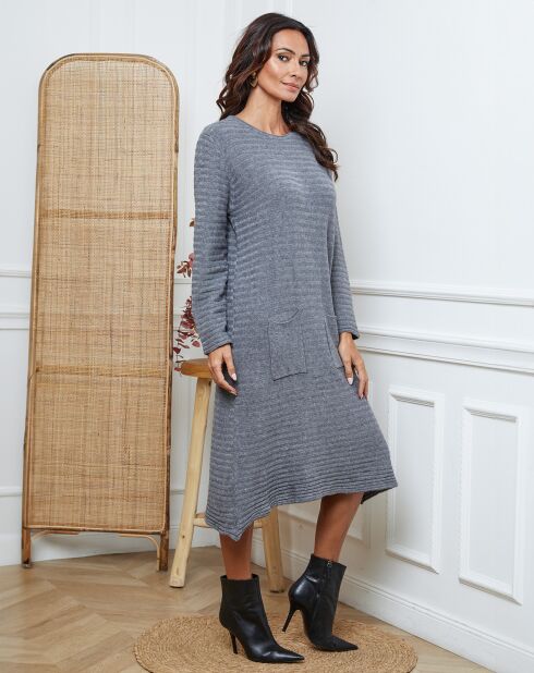 Robe Marwel gris foncé