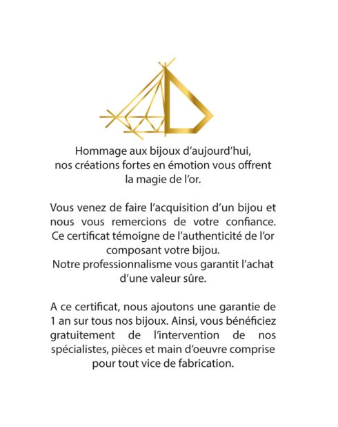 Pendentif Embrasé or jaune