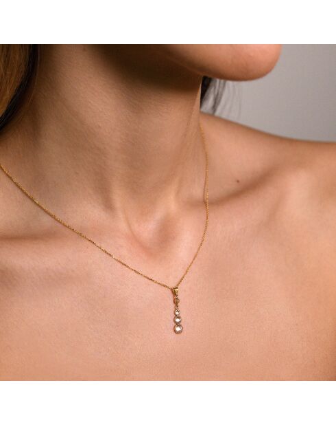 Pendentif Brillants pendants or jaune