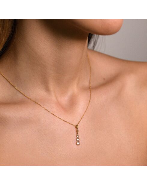 Pendentif Brillants pendants or jaune