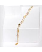 Bracelet Colormix Citrines 0.30 ct, Améthystes 0.25 ct, Topazes 0.35 ct, Quartz 0.49 ct or jaune