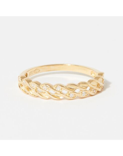 Bague Enlacement or jaune