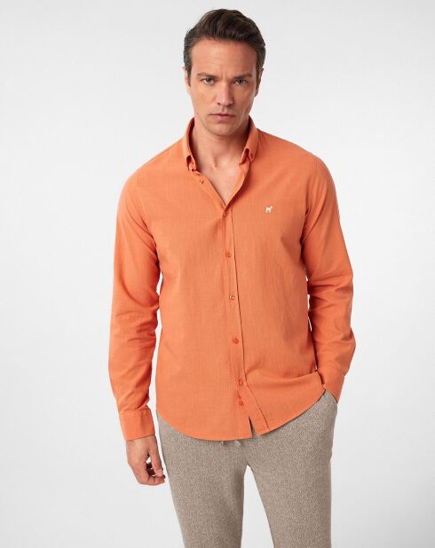 Chemise Cabrera abricot