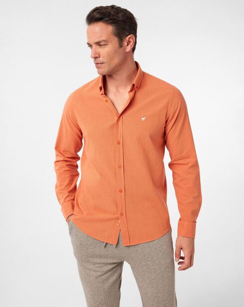 Chemise Cabrera abricot