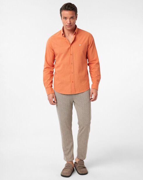 Chemise Cabrera abricot