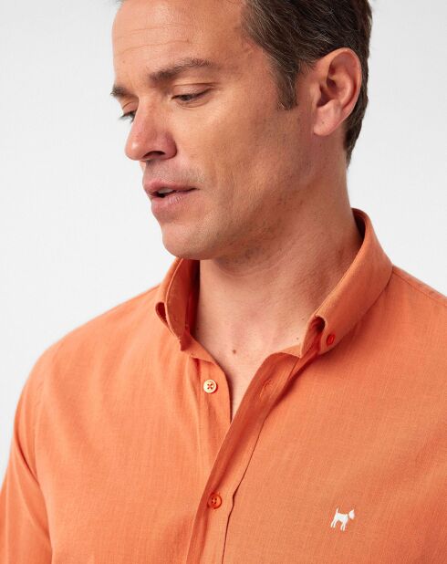 Chemise Cabrera abricot