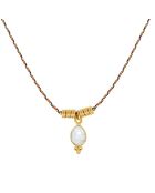 Collier Thalia Lien en Laiton doré & Pierre De Lune