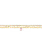 Bracelet Simran en Laiton doré & Quartz rose
