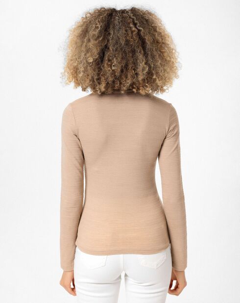 2 Polos Henriette rose/beige